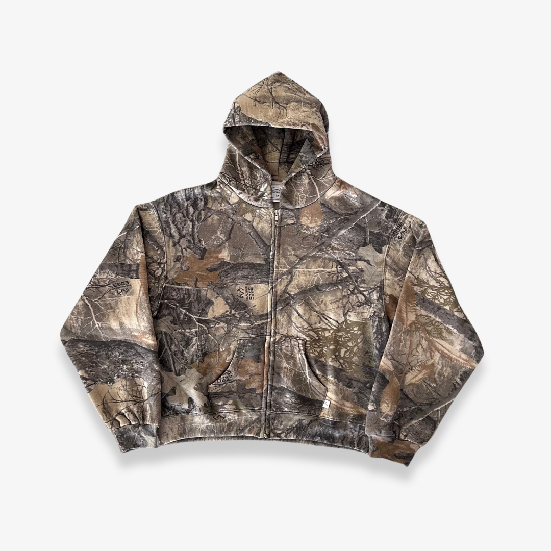 CAMO ZIP UP HOODIE