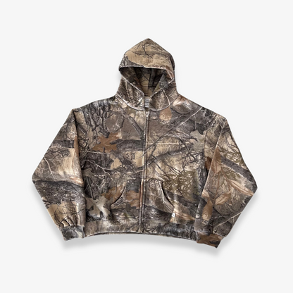 CAMO ZIP UP HOODIE