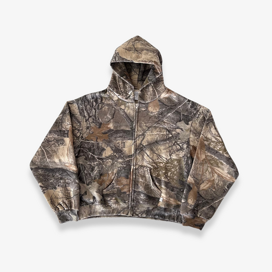 CAMO ZIP UP HOODIE