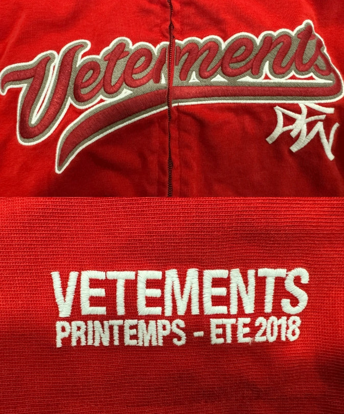 VETEMENTS ZIP UP HOODIE